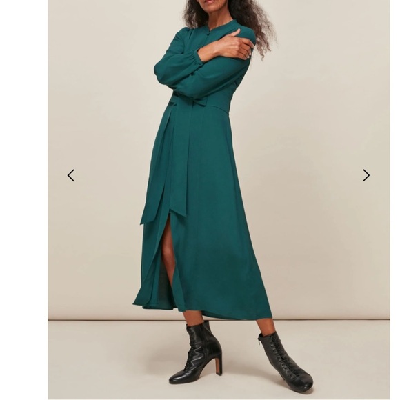 NWT Whistles tie waist midi dress - Picture 2 of 11